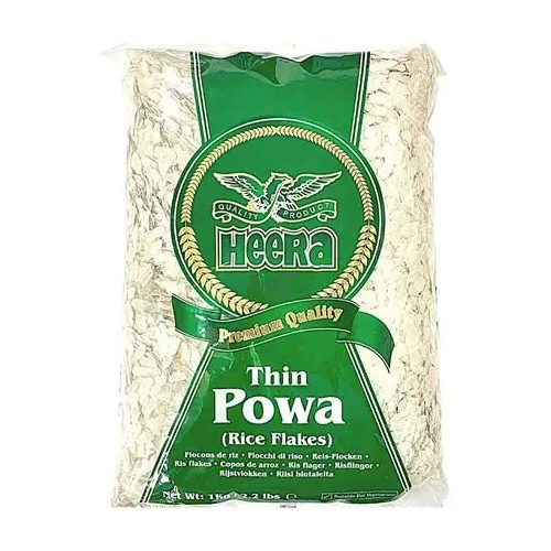 Heera Thin Powa 1kg – Vékony rizspehely (Poha)