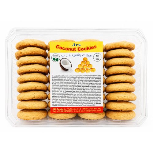 JRS Biscuits Coconut 400g-ropogós, kókuszos ízű édes keksz