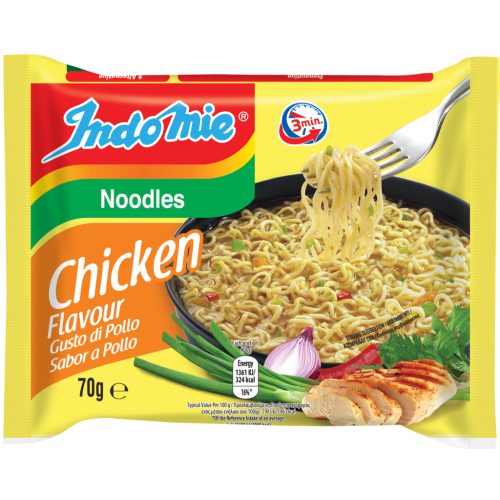 Indomie Chicken Noodles 70g – Instant tészta csirke ízesítéssel