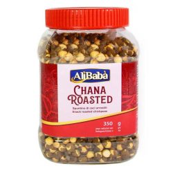   Ali Baba Roasted Chana is a crunchy, nourishing and versatile chickpea snack. Roasting enhances the chickpeas’ naturally mild, nutty flavour while giving them a pleasantly crisp texture.   It is an excellent choice for a quick snack at home, at work 