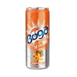   Boga őszibarack–sárgabarack ízű szénsavas üdítőital 240 ml – Boga Peach-Apricot 240ml