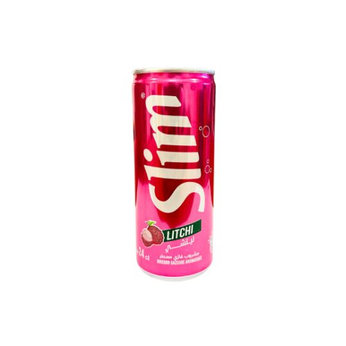 Slim licsi ízű szénsavas üdítőital, dobozos 240 ml – Slim Lychee Canned 240ml
