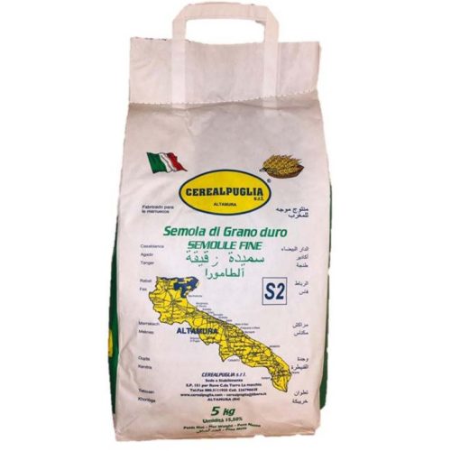 CP Duro Wheat Semolina Medium 5kg – Közepes szemcséjű búzadara