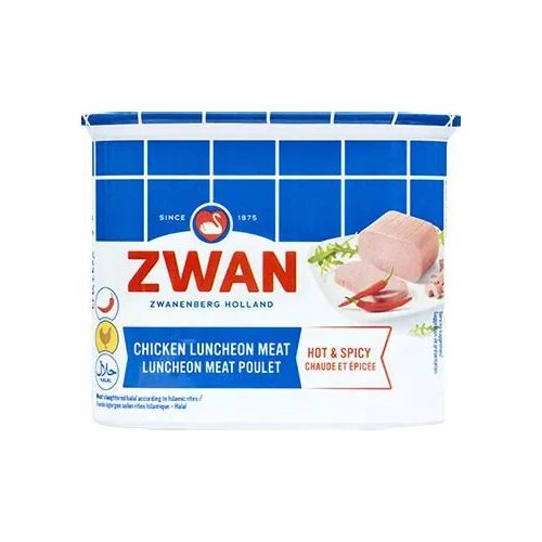Chicken Luncheon Meat hot & spices Zwan (pikáns csirkelöncs hús) 340g